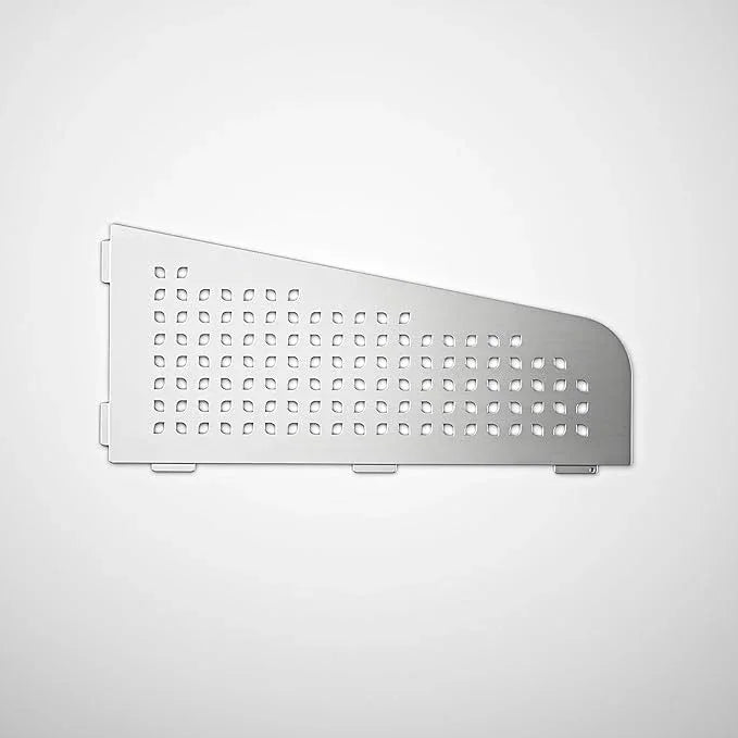 Corner Shower Shelf 12" Brushed 304 Stainless Steel Quadrilateral Corner Shelf Heavy Duty Recessed Bathroom Shelf No Drilling Needed - ModernBath