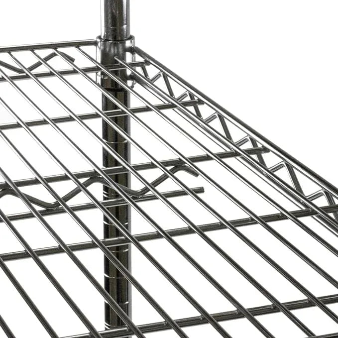 Shelving Inc. 18" d x 36" w x 34" h Black Wire Shelving with 3 Tier Shelves, Weight Capacity 300lbs Per Shelf - ModernBath