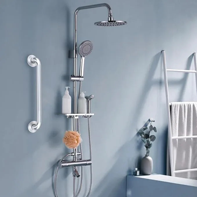 ROTHLEY 18 Inch Grab Bar for Bathtubs and Showers: Stainless Steel Shower Grab Bar Wall Mounted Shower Handle with Concealed Screws Anti Slip Saft Handle for Elderly Seniors (Brushed Nickle) - ModernBath