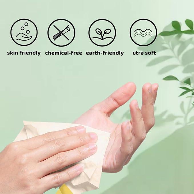 QingYa Bamboo Toilet Paper, 4-Ply, 18 Rolls, 200 Sheets Per Roll, Total 3600 Sheets, Unbleached, Sustainable and Tree Free, Soft, Strong, Earth-Friendly - ModernBath