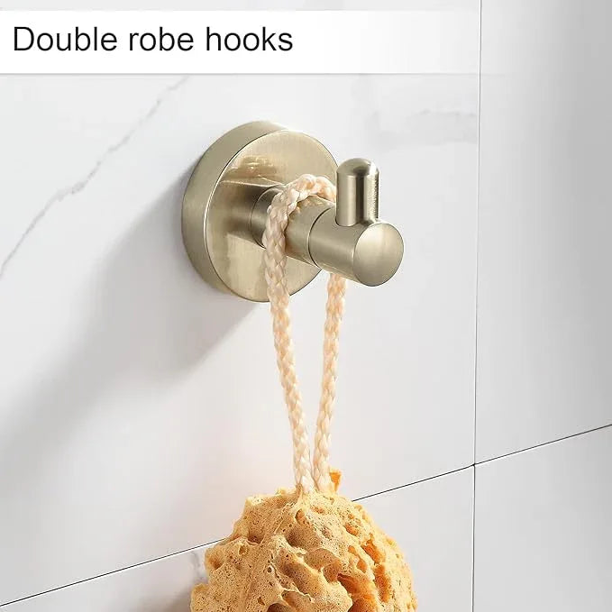 BGL Bathroom Accessory Set Brushed Gold 4 Pieces Towel Rack Set - ModernBath