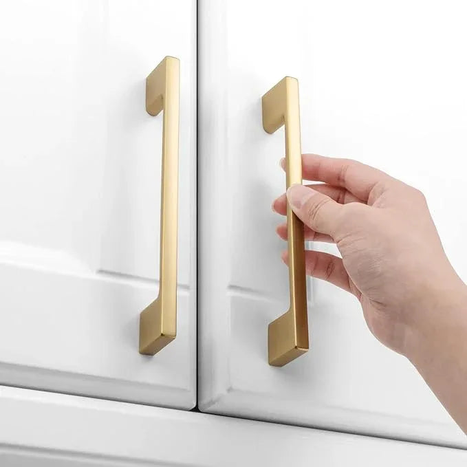 KOOFIZO 20 Pack 5 Inch Brushed Gold Kitchen Cabinet Pulls Gold Cabinet Handles Gold Cabinet Hardware for Kitchen Cabinets Drawer P01 Dresser Cupboard Bedroom Bathroom - ModernBath