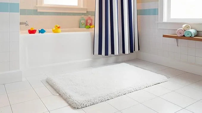 C23 Luxury Bathroom Rugs, Bath Mat - 20"x32" | 2200 GSM Tufted Cotton Bathroom Mat | Ultra-Absorbent Quick Dry, Heavyweight Non-Slip Bathmat | Thick Soft Plush Machine Washable Bath Rug - ModernBath