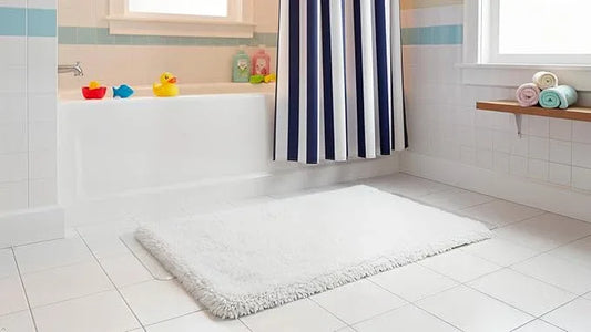 C23 Luxury Bathroom Rugs, Bath Mat - 20"x32" | 2200 GSM Tufted Cotton Bathroom Mat | Ultra-Absorbent Quick Dry, Heavyweight Non-Slip Bathmat | Thick Soft Plush Machine Washable Bath Rug - ModernBath