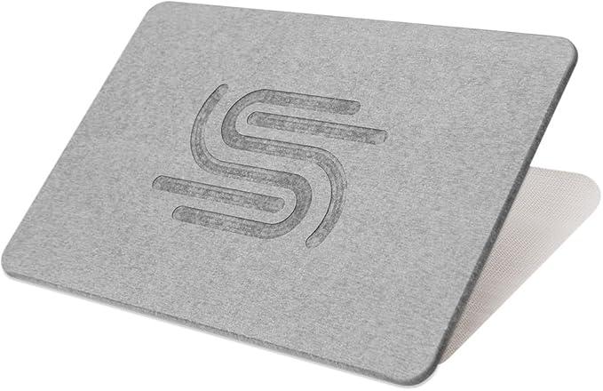 ANGORA BRANDS Stone Bath Mat 23.6" x 15.4" – Diatomaceous Earth Bath Mat, Non-Slip & Quick-Dry, Super Absorbent, Easy to Clean, Gray Minimalist Stone Bath Mats for Bathroom by Your Wright Stuff - ModernBath