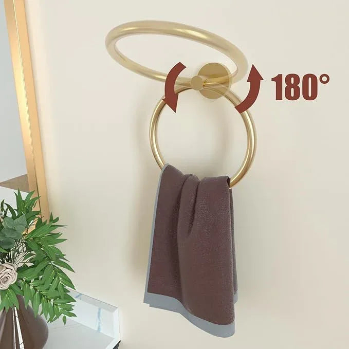 Brushed Gold Towel Bar Set, 24 Inch Bathroom Accessories Set, Wall Mounted Bathroom Hardware Set, Durable SUS304 Stainless Steel, 5-Piece - ModernBath