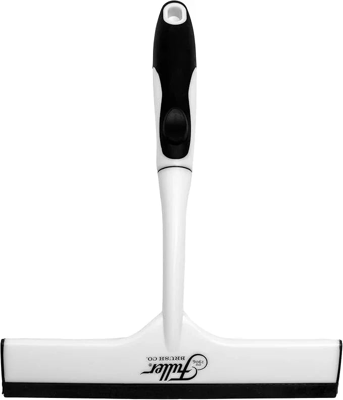 Fuller Brush Easy Grip Handheld Squeegee - for Shower Walls, Doors, Tub Surfaces, Windows, Mirrors & Vehicle Windshields - ThermoPlastic Rubber Blade - Comfort Grip Handle with Built-in Finger Groove - ModernBath