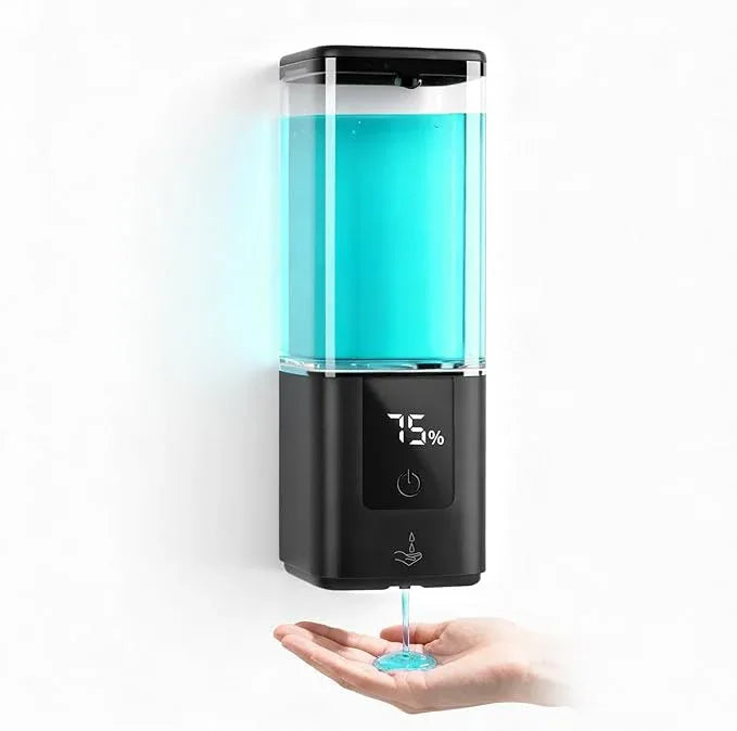 LAOPAO Automatic Soap Dispenser Wall Mount Rechargeable Liquid Soap Pump for Kitchen, Touchless Soap Dispenser for Dish/Hand/Shower Soap, Home & Commercial, 540ml, Black - ModernBath