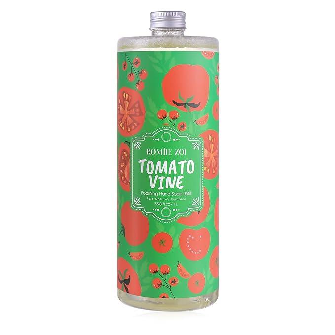 ROMIIE ZOI Liquid Hand Soap Refill, Tomato Vine, Gentle & Moisturizing Formula, 750 ML/ 26 FL OZ - ModernBath