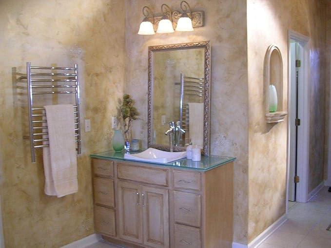 Amba Jeeves ECP Model E-Curved 12-Bar Hardwired Towel Warmer in Polished - ModernBath