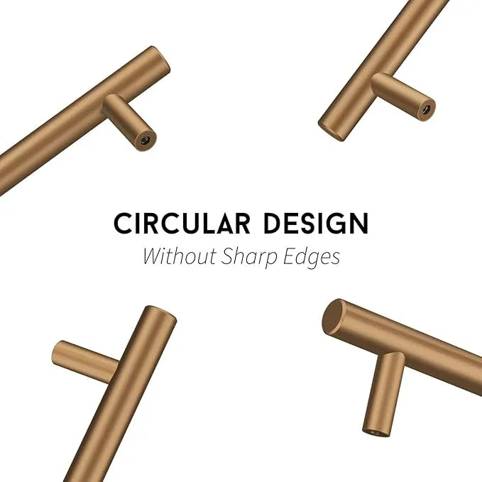 goldenwarm 20 Pack Champagne Bronze Cabinet Pulls Brushed Gold Cabinet Handles 3 inch(76mm) Bronze Drawer Pulls Brass Drawer Handles Kitchen Bathroom Bedroom Furniture Hardware - ModernBath