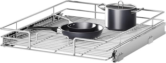 Pull Out Cabinet Organizer 19½" W x 21½" D, Heavy Duty Cabinet Pull Out Shelves, Slide Out Drawers Organization for Kitchen Cabinets Bathroom - ModernBath