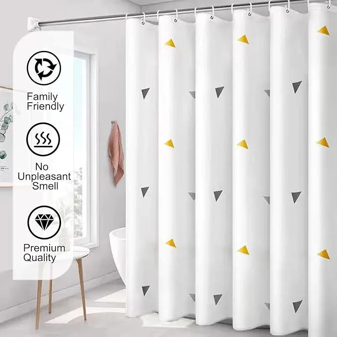 LQFMEHOT Shower Curtain Liner, 5G Shower Liners with 12 Rustproof Metal Grommets and Weighted Magnets, Waterproof Duty Shower Curtains for Shower Bathroom 72 x 72 - ModernBath