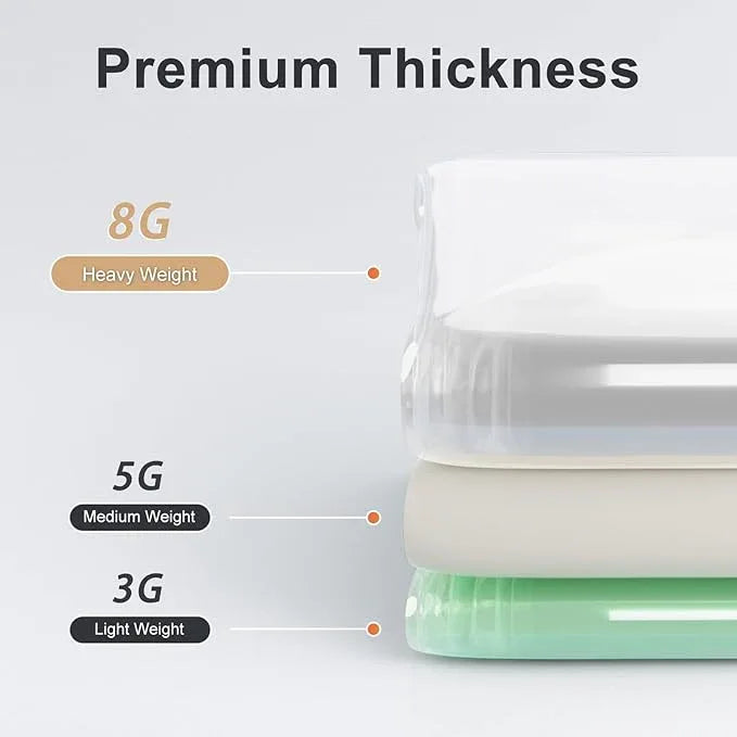 Titanker Clear Shower Curtain Liner, Premium PEVA Shower Liner Heavy Duty Waterproof Shower Curtains for Bathroom with Big Stones and Grommets, 72x72 Inches - ModernBath