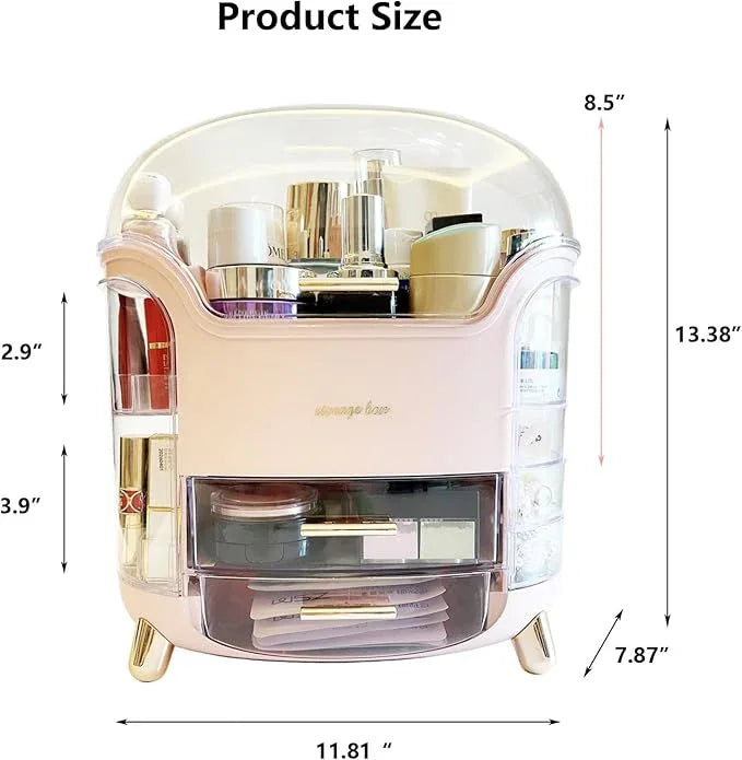 Omeily Upgrade Large Makeup Organizer Countertop Vanity Organizer Cosmetic Organizer Makeup Storage Box Bathroom Counter Organizer Perfume Skincare Organizers Gift Women Clear Design Easy Visibility - ModernBath