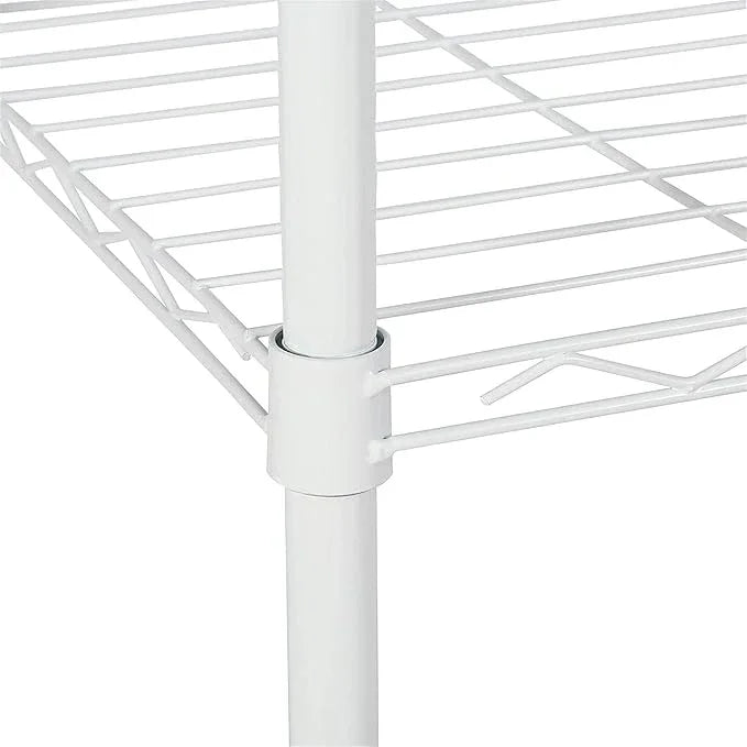 HOMEFORT 6-Tier Wire Shelving, 6 Shelves Unit Metal Storage Rack, Durable Organizer, Perfect for Pantry Closet Kitchen Laundry Organization (White) - ModernBath