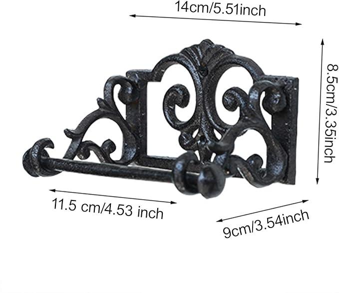 Paper Towel Holder, Tissue Roll Stand Home Decor, Rustic Toilet Paper Holder Hanger for Farmhouse Apartment Bathroom Kitchen - ModernBath