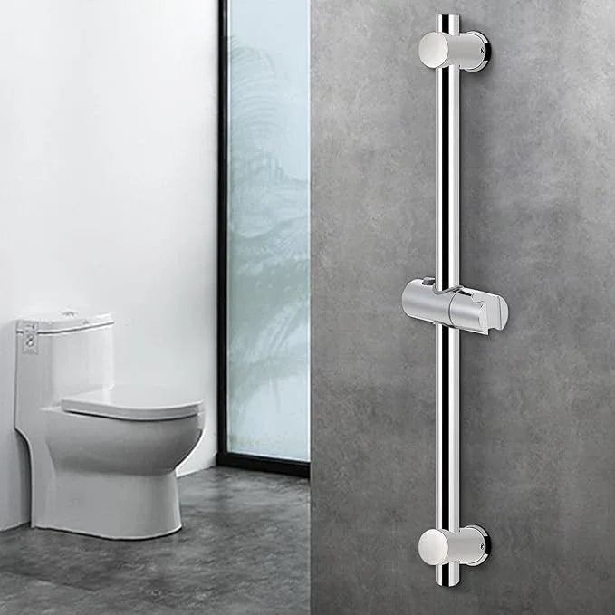 NearMoon Shower Slide Bar with Height/Angle Adjustable Handheld Shower Holder, Bathroom SUS 304 Stainless Steel Shower Head Holder for Bath (Screw Mounted, Chrome Finish) - ModernBath