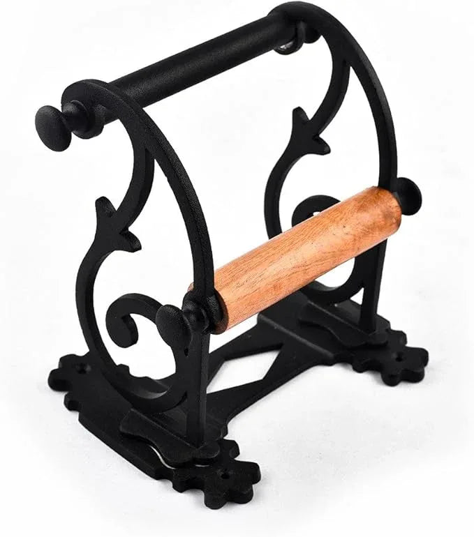 Renovators Supply Manufacturing Toilet Paper Holder Stand Wall Mount 6.5 in.Black Aluminum Toilet Paper Roll Holder with Mounting Hardware - ModernBath
