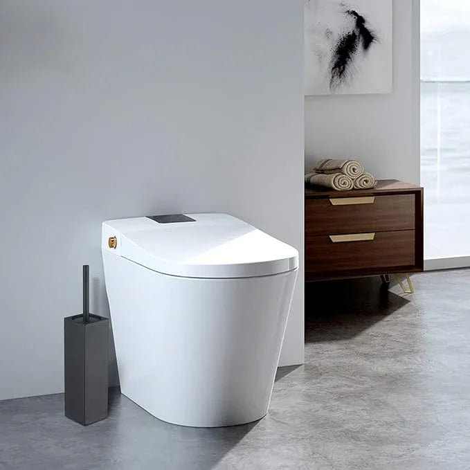 Stainless Steel Toilet Bowl Brush and Holder for Bathroom Storage Organization - ModernBath