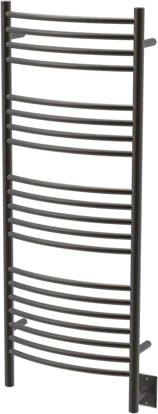 Amba Jeeves DCO Model D-Curved 20-Bar Hardwired Towel Warmer in Oil Rubbed Bronze - ModernBath