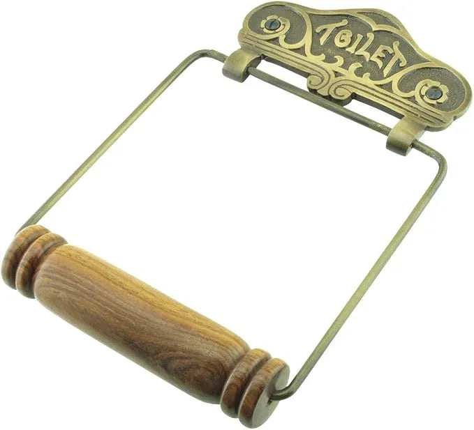 Renovators Supply Toilet Paper Holder - Antique Wall Mount Toilet Paper Holder - Sanitary Paper Holder - Vintage Bathroom Decor - Colonial Tissue Holder - Antique Brass, Victorian, Pack of 1 - ModernBath