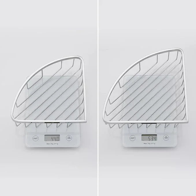 Segistan Corner Shower Caddy Organizer, SUS304 Stainless Steel Heavy Duty Rust-Proof Shelf Shampoo Holder, Wall Mounted Storage Rack for Bathroom Kitchen, 2 Packs Polished Chrome - ModernBath