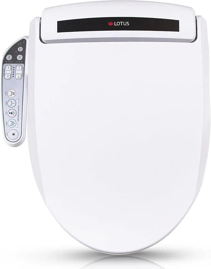 Lotus Bidet Seat ATS-800 Elongated, Heated Seat, Temperature Controlled Wash, Warm Air Dryer, Easy DIY Installation, Made in Korea - ModernBath