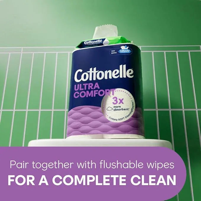 Cottonelle Ultra Comfort Toilet Paper, 9 Mega Rolls = 36 Regular Rolls, Packaging May Vary - ModernBath