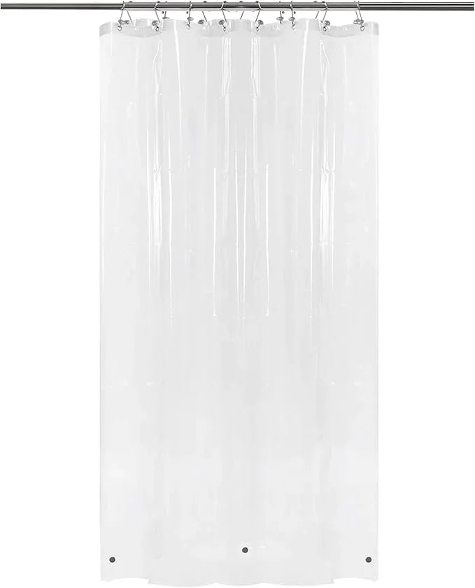 Barossa Design RV Shower Curtain Liner with 3 Magnets - 47" x 64" Camper Shower Curtain for Travel Trailers, Waterproof PEVA Liner for Camping Stall, PVC Free, Metal Grommets - Clear, 47x64 - ModernBath