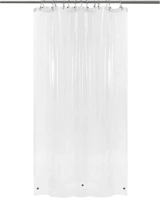 Barossa Design RV Shower Curtain Liner with 3 Magnets - 47" x 64" Camper Shower Curtain for Travel Trailers, Waterproof PEVA Liner for Camping Stall, PVC Free, Metal Grommets - Clear, 47x64 - ModernBath