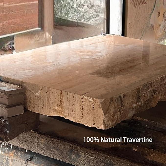 Natural Travertine Tray Luxury Travertine Vanity Organizer Cloud Shape for Bathroom Kitchen Counter, Decorative Tray for Dresser Home Décor - ModernBath