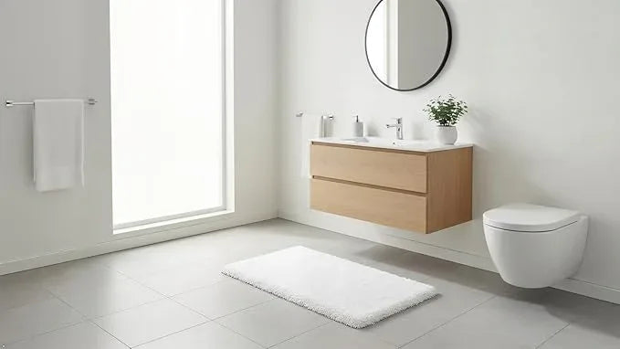 C23 Luxury Bathroom Rugs, Bath Mat - 20"x32" | 2200 GSM Tufted Cotton Bathroom Mat | Ultra-Absorbent Quick Dry, Heavyweight Non-Slip Bathmat | Thick Soft Plush Machine Washable Bath Rug - ModernBath