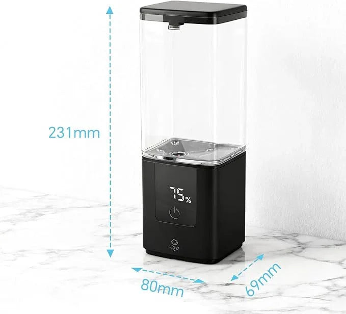 LAOPAO Soap Dispenser, Automatic Soap Dispenser Wall Mount Rechargeable Foaming Soap Pump for Bathroom Kitchen, Touchless Foam Soap Dispenser for Dish/Hand/Shower Soap, Home & Commercial, 540ml, Black - ModernBath