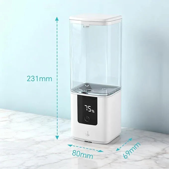 LAOPAO Automatic Soap Dispenser Wall Mount Rechargeable Liquid Soap Pump for Kitchen, Touchless Soap Dispenser for Dish/Hand/Shower Soap, Home & Commercial, 540ml, White - ModernBath