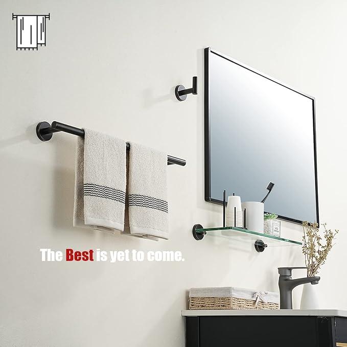 JQK Oil Rubbed Bronze Towel Bar, 20.5 Inch 304 Stainless Steel Thicken 0.8mm Towel Rack Bathroom, Towel Holder ORB Wall Mount, Useable Length 18 Inch 2 Pack, TB110L18-ORB-P2 - ModernBath