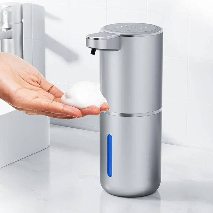 Fantictas Automatic Foaming Soap Dispenser Foaming Hand Sanitizer Touchless 1500mAh Soap Dispenser Rechargeable with Sensor for Bathroom Kitchen 13.5oz/380ml - ModernBath