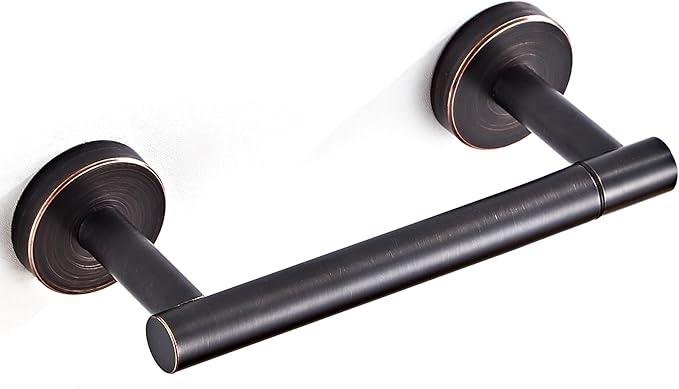 Bronze Toilet Paper Holder SUS304 Stainless Steel Double Post Pivoting Toilet Paper Roll Holder Wall Mounted Toilet Tissue Holder for Commercial Bathroom RV Oil Rubbed Bronze - ModernBath