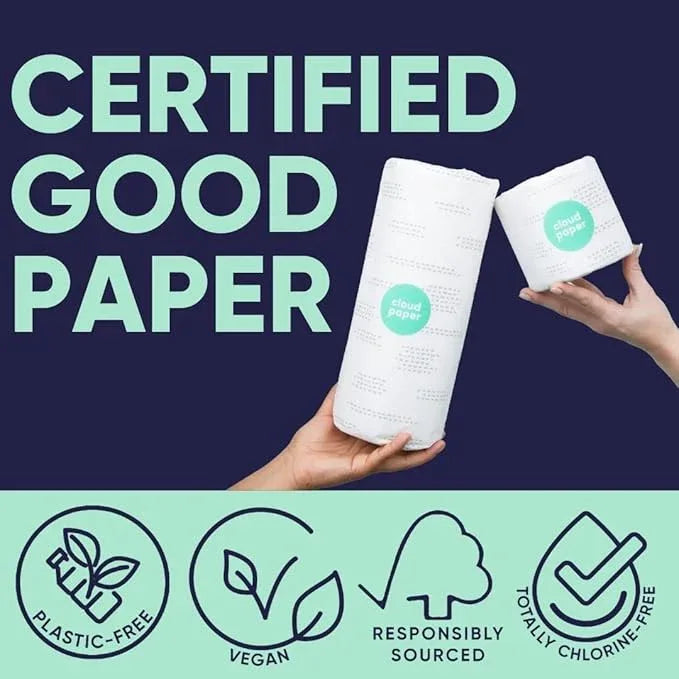 Bamboo Toilet Paper, Paper Towels, and Tissues - Compact Bundle Box for Eco-Friendly Households - 12 rolls bamboo toilet paper, 3 rolls bamboo paper towels, and 2 boxes bamboo facial tissues - ModernBath