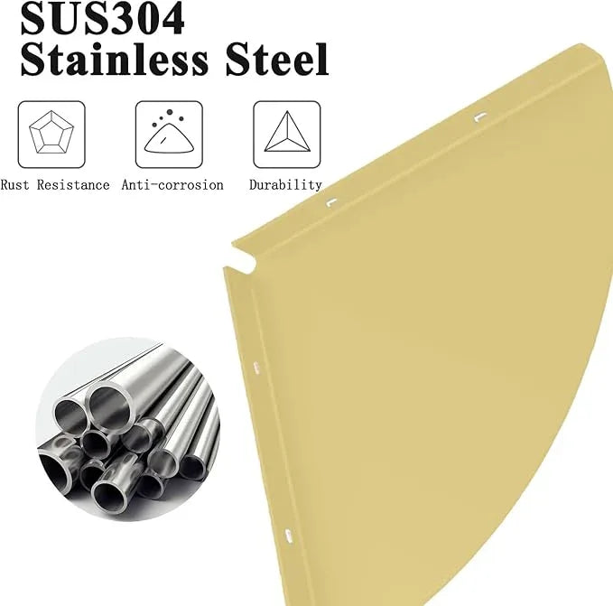 2PC Corner Shelves 304 Stainless Steel Bathroom Shower Shelves Waterproof Wall Mounted Heavy Duty Shower Corner Shelves for Bathroom and Bedroom(Gold, 2 PC) - ModernBath