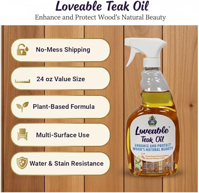EcoDecors Fully Assembled SnazzyCorner® 18" Teak Shower Bench, Corner Shower Stool, w Shelf, Plus Loveable Teak Oil Spray Bottle 24 oz, Loveable Teak Cleaner 32 oz, Space Saver Corner be - ModernBath