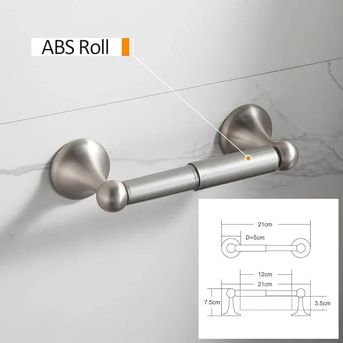BGL Bathroom Accessory Set, Brushed Nickel Adjustable Expandable Towel Bar 4-Piece Bathroom Hardware Set Wall Mounted - ModernBath