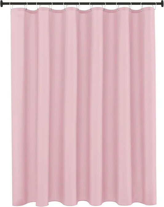 Biscaynebay Hotel Quality Fabric Shower Curtain Liners 72 Inch by 72 Inch, Pink Water Resistant Bathroom Curtains, Rust Resistant Grommets & Weighted Bottom Machine Washable - ModernBath