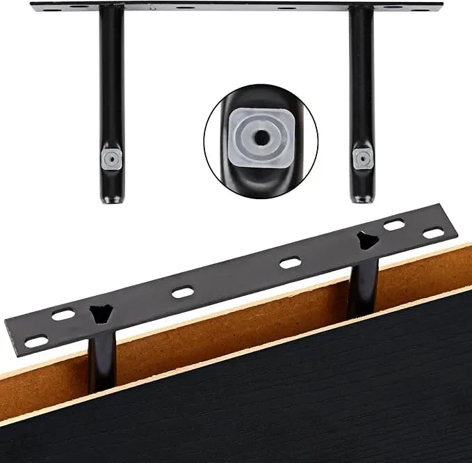 Fixwal 15.8in Black Floating Shelves, Set of 6 Wood Shelves, Farmhouse Shelf Wall Decor for Bathroom, Bedroom, Living and Kitchen Room - ModernBath