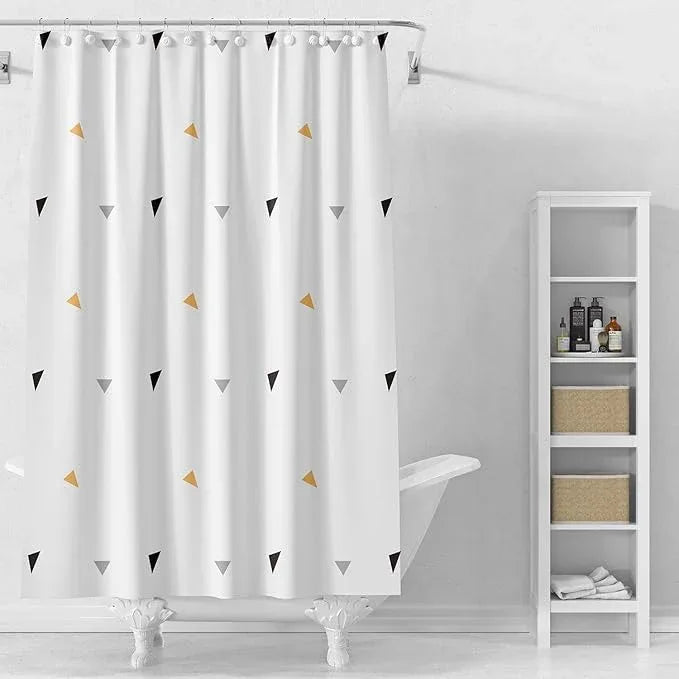 TIKABC Shower Curtain Liner, 4G PEVA Shower Liner, Plastic Waterproof Shower Curtains, 72x72 inch with Grommet Holes 3 Magnetic Weights - ModernBath