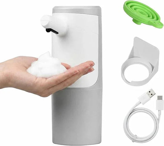 WEALTHYHEART Automatic Soap Dispenser Touchless 15.2oz with Smart Sensor, USB Rechargeable, Hands Free Soap Dispenser for Bathroom & Kitchen - ModernBath
