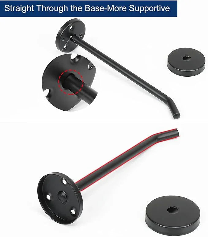 NearMoon Coat Hooks, Wall Mount Hooks for Hanging Hat Hurse Robe, 304 Stainless Steel Heavy Duty Towel Hangers for Bathroom Livingroom Hotel Kitchen Garage, 6 Pack (6 Inch, Matte Black) - ModernBath