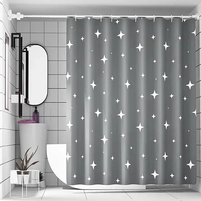 TIKABC Shower Curtain Liner, 4G PEVA Shower Liner, Plastic Waterproof Shower Curtains, with Grommet Holes and 3 Magnetic Weights(Dreamy Grey) - ModernBath