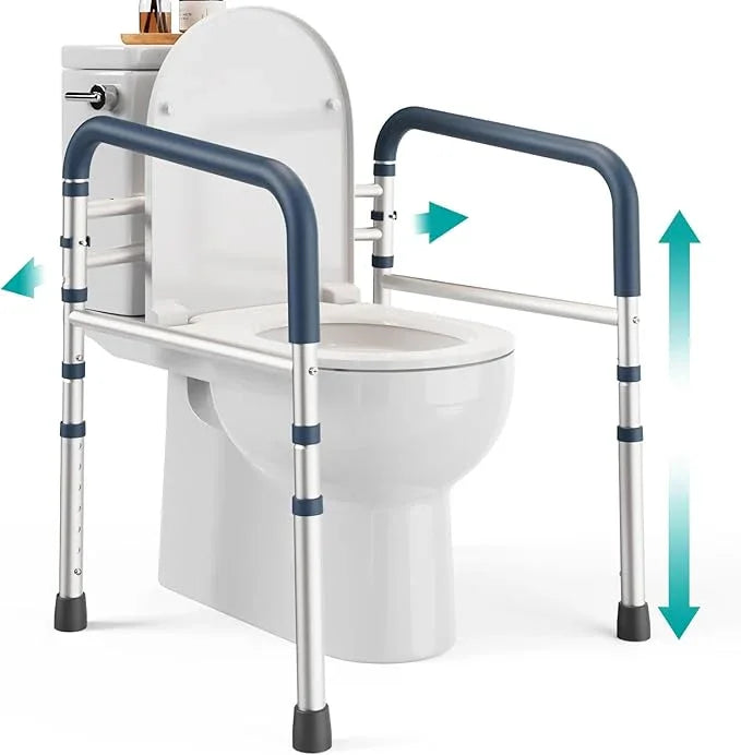 PELEGON Toilet Safety Rails (350 lb) - Adjustable Toilet Safety Frame & Rails, Toilet Safety Rail for Elderly Adults, Toilet Handles for Seniors, Toilet Bars for Elderly & Handicap - ModernBath