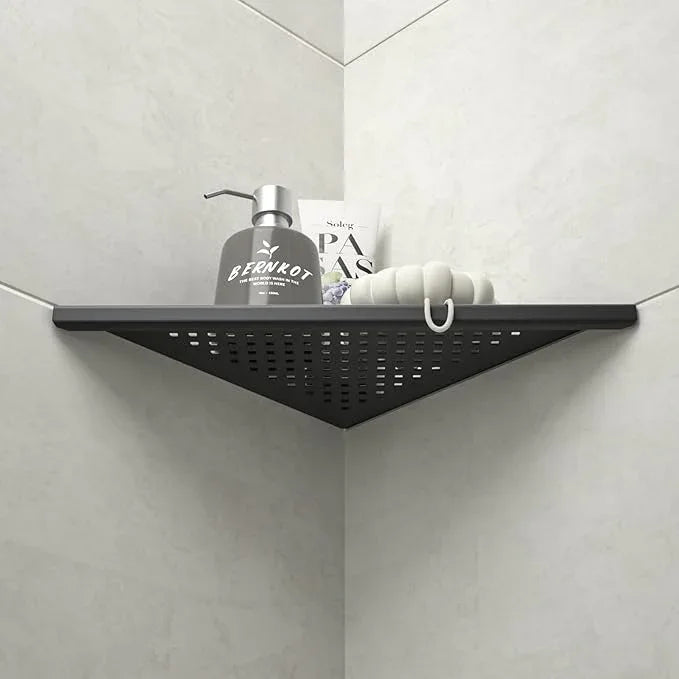 Corner Shower Shelf 2 Pack, 304 Stainless Steel Shelf for Bathroom, 10'' Grout in Shelves Rack for Tiled Wall, No Drilling Needed (10'', Black) - ModernBath